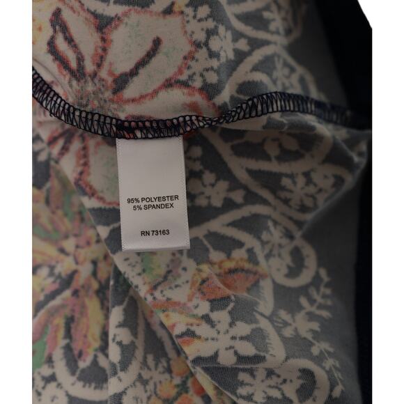 Melissa Paige women's Blouse stretchy floral bright colorful medium - Picture 6 of 6